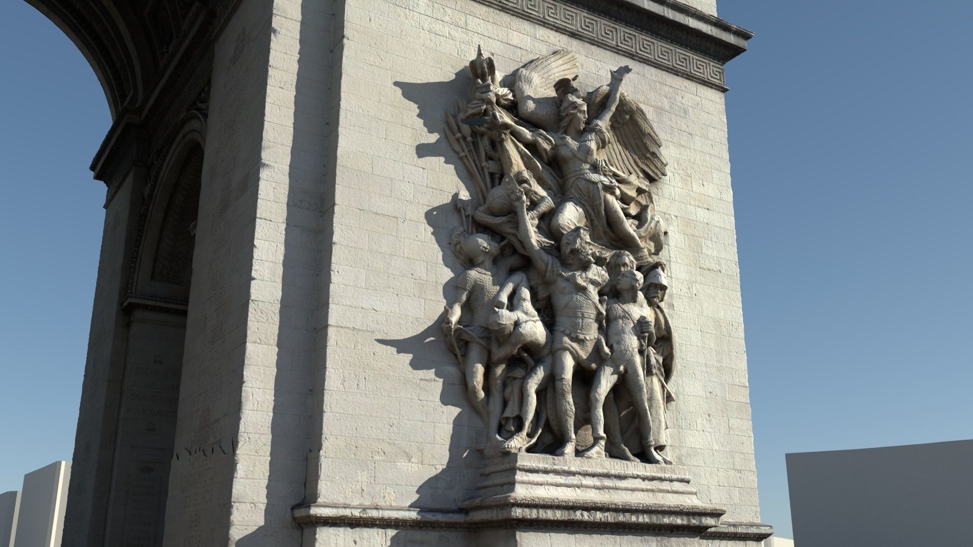 Arc De Triomphe Paris 3D model_5