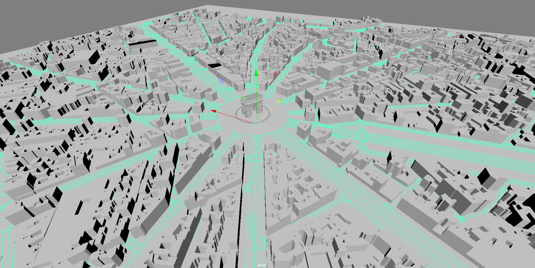 Arc De Triomphe Paris 3D model_16