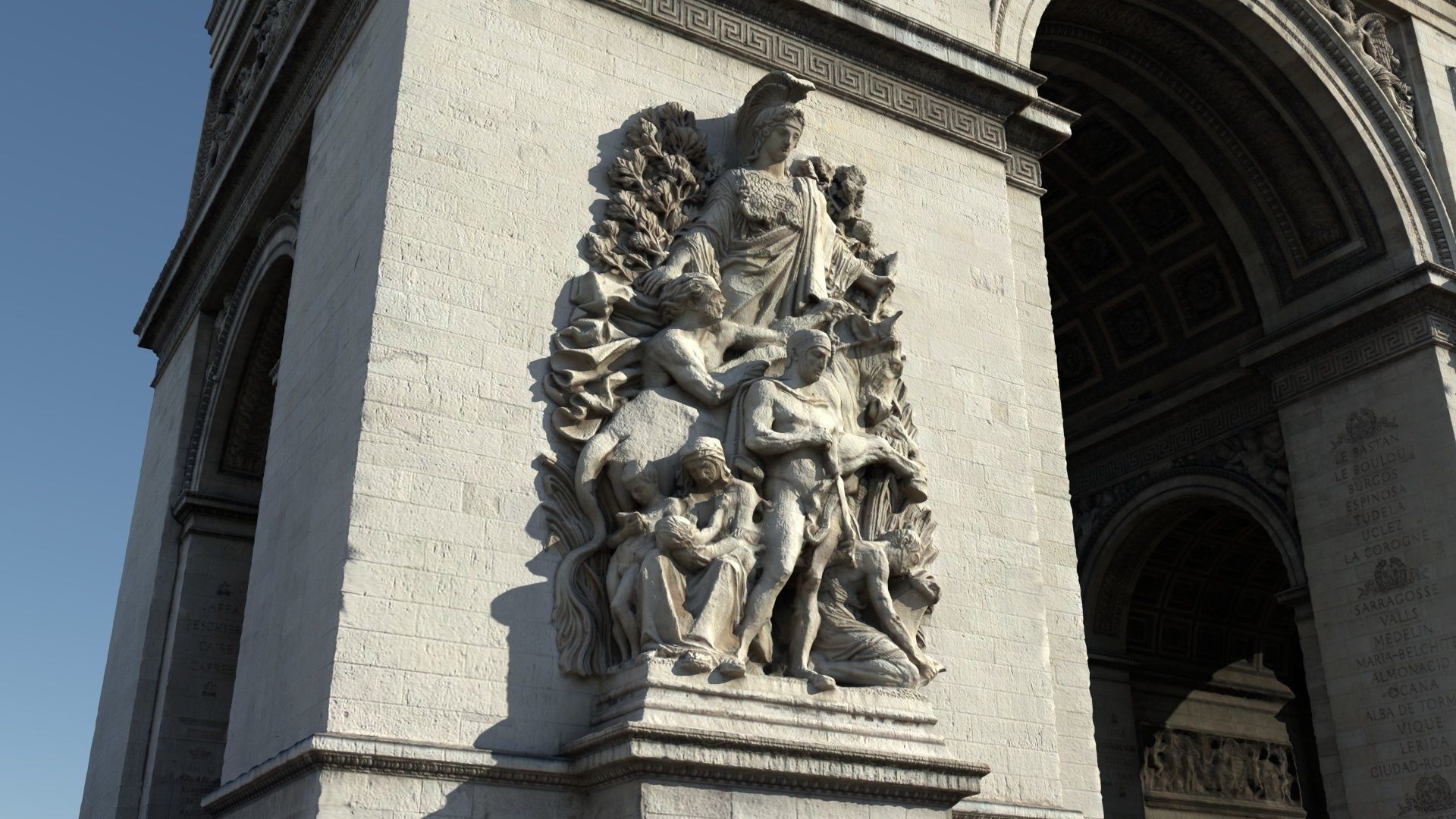 Arc De Triomphe Paris 3D model_3