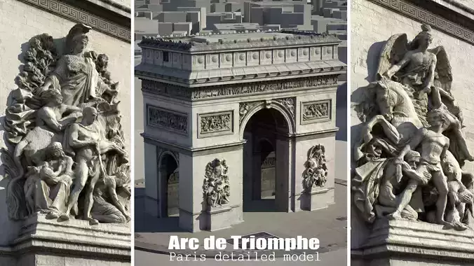 Arc De Triomphe Paris 3D model