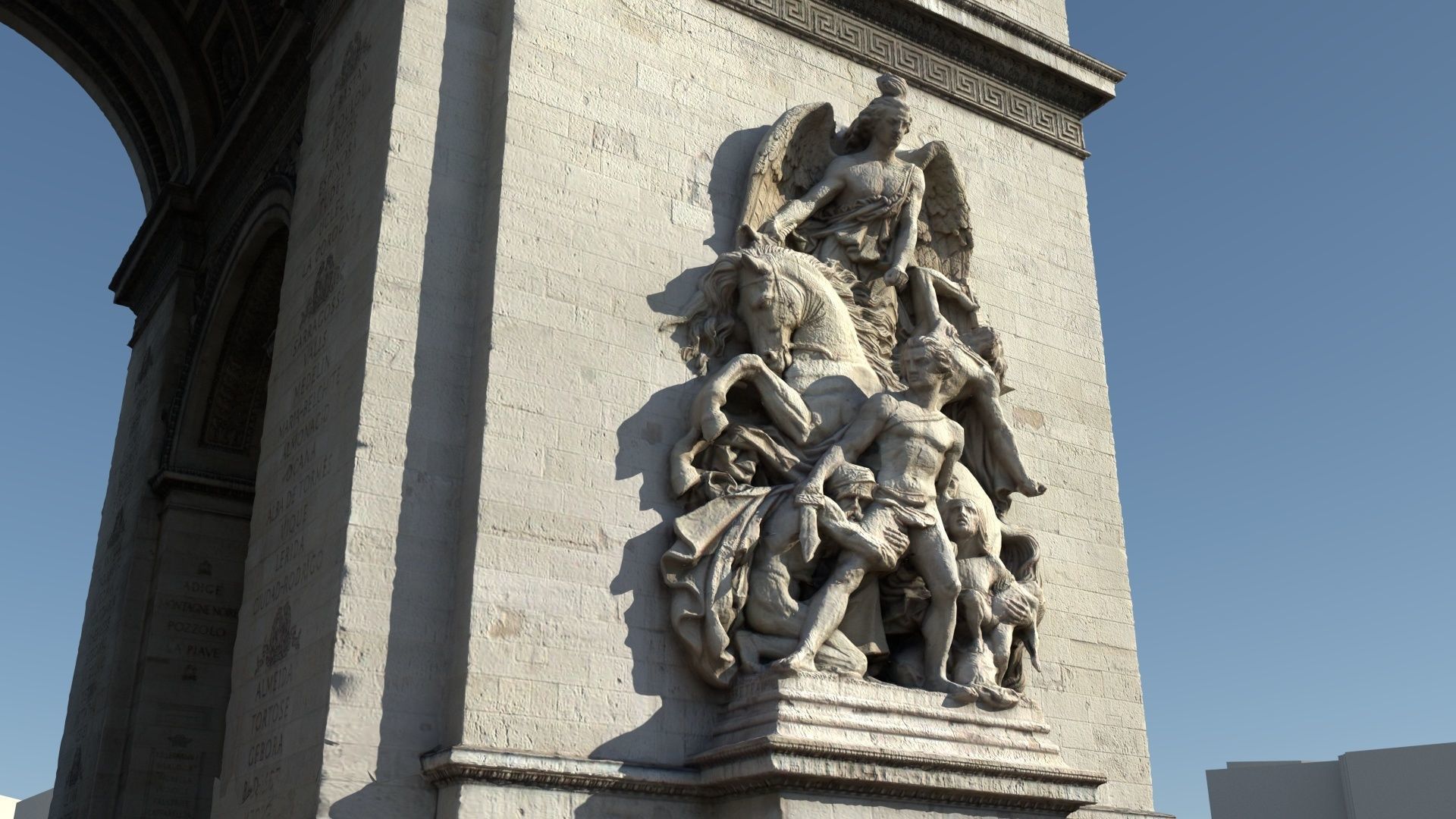 Arc De Triomphe Paris 3D model_2