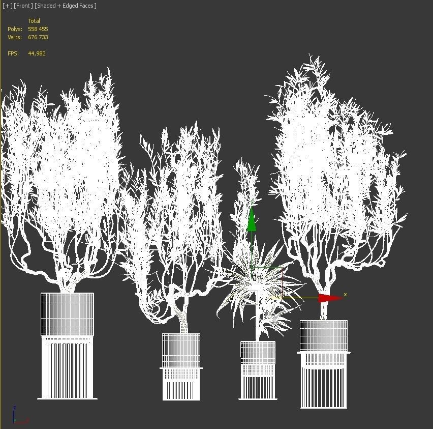 Flower Pack 164 3D model_4