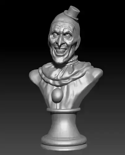 Clown bust of