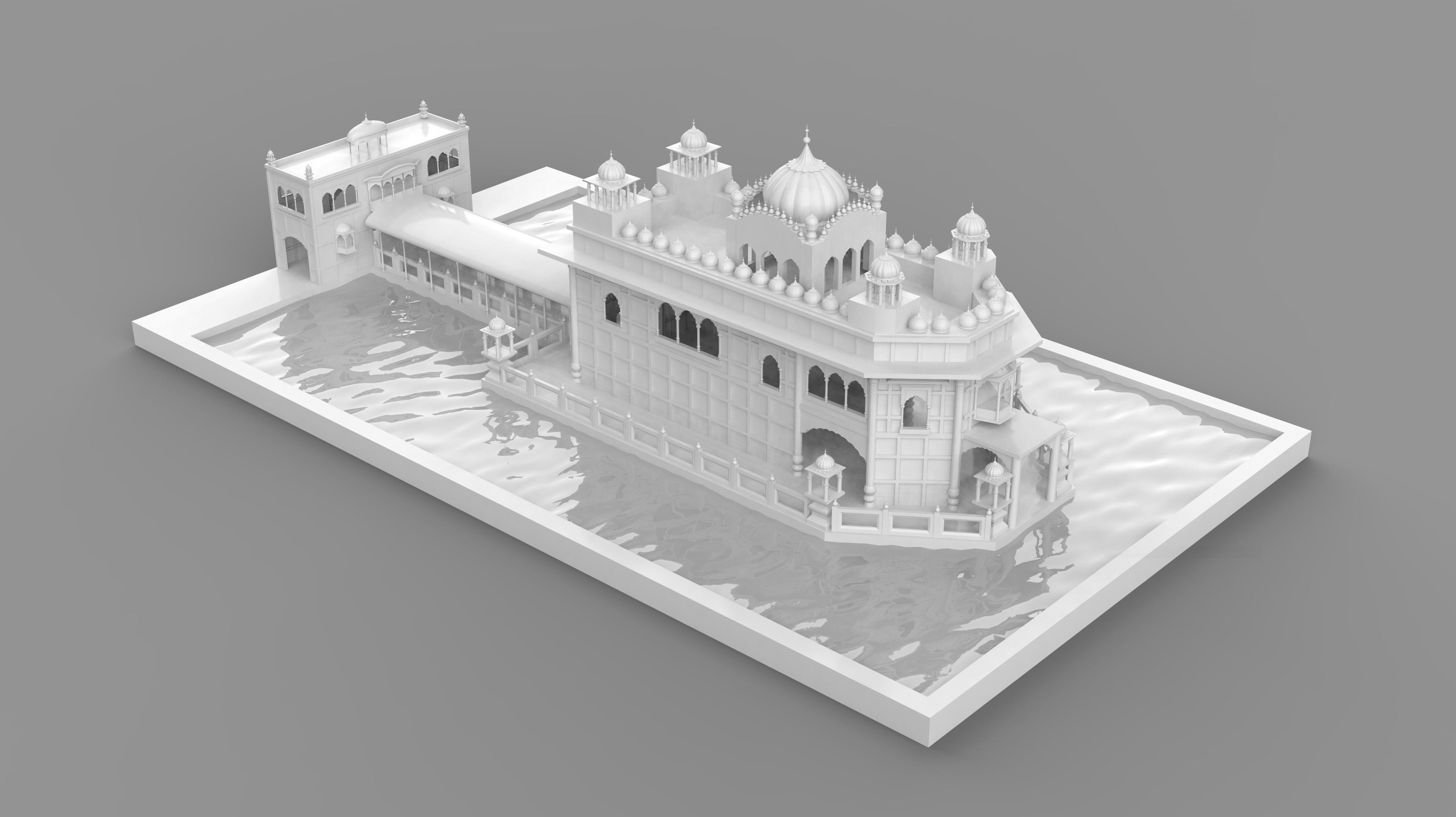 Golden Temple India  3D model_3