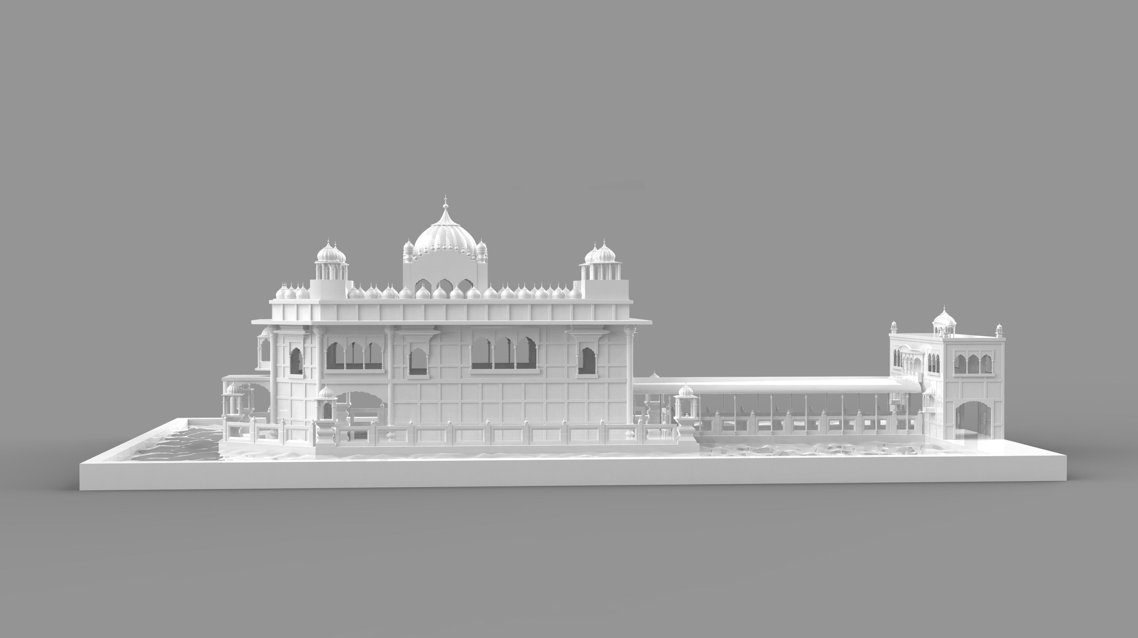 Golden Temple India  3D model_5
