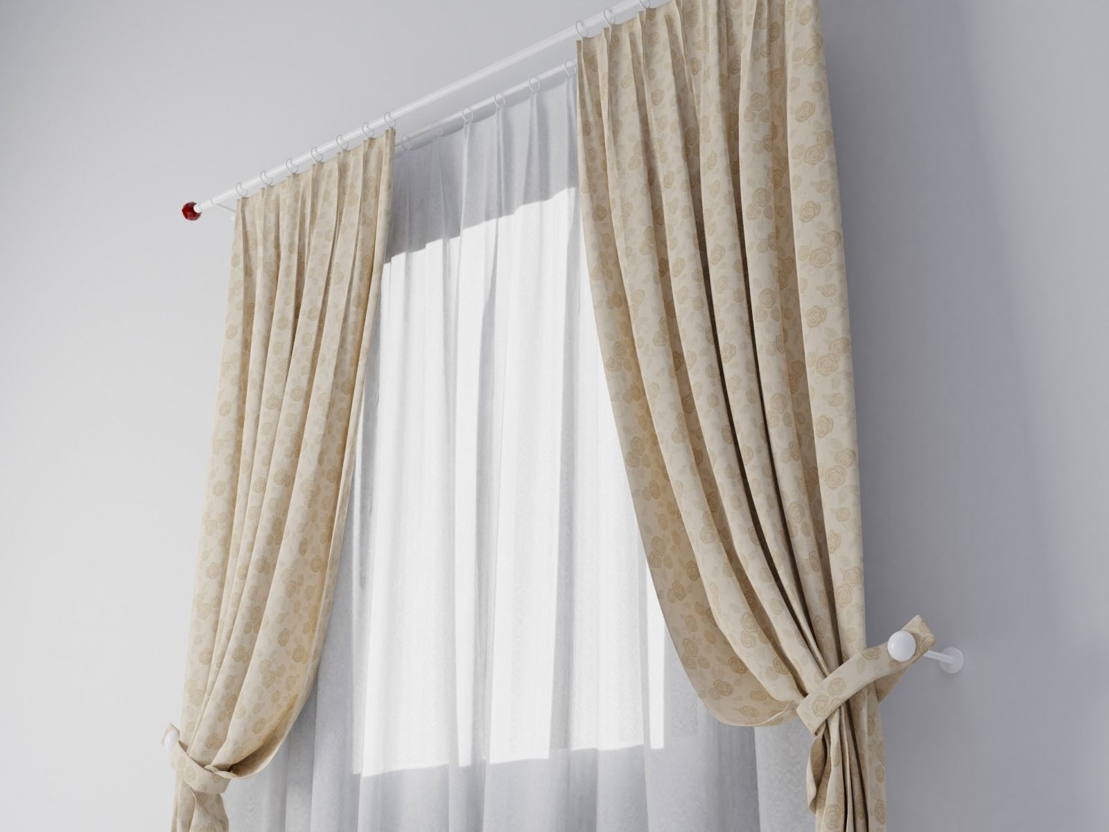 Curtains 01 collection 4 3D model_2