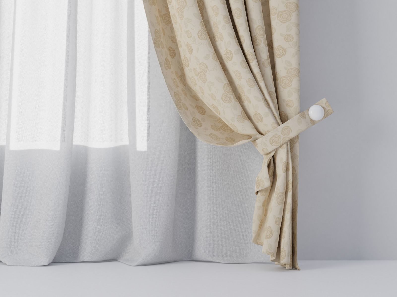 Curtains 01 collection 4 3D model_3