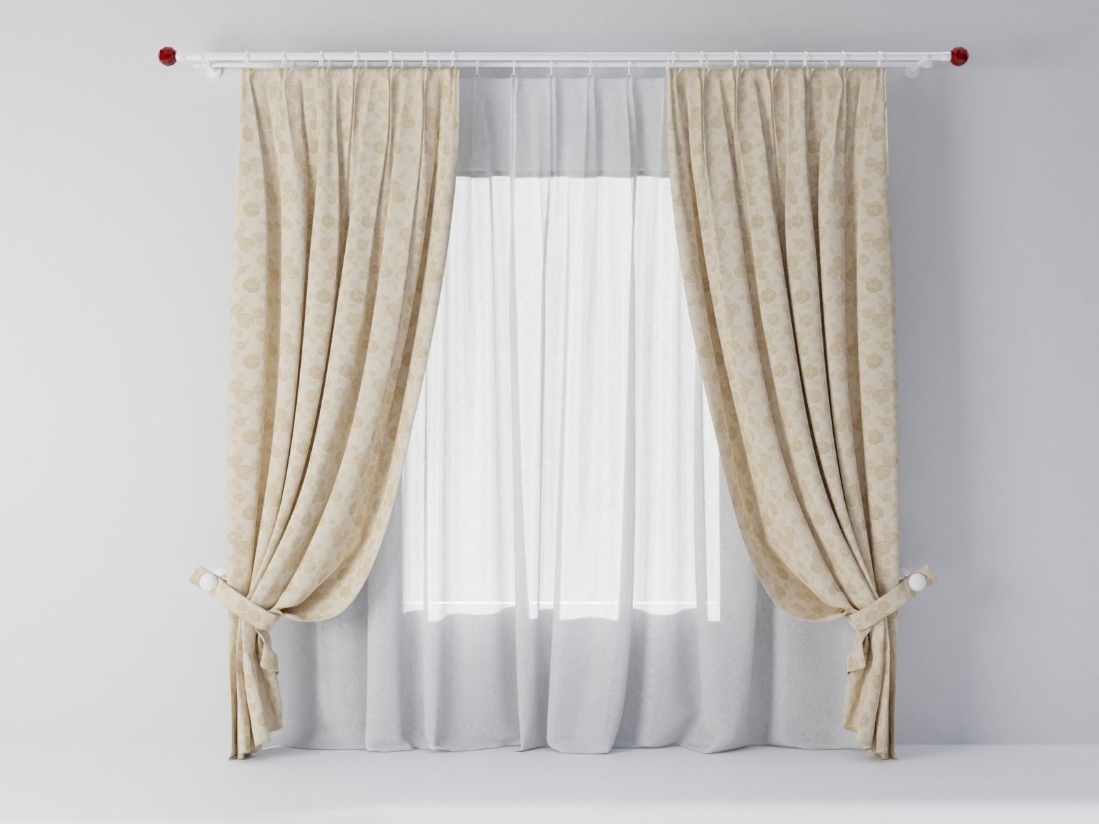 Curtains 01 collection 4 3D model_1