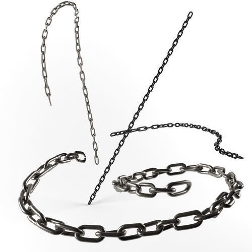 Chain pair of links 3D model