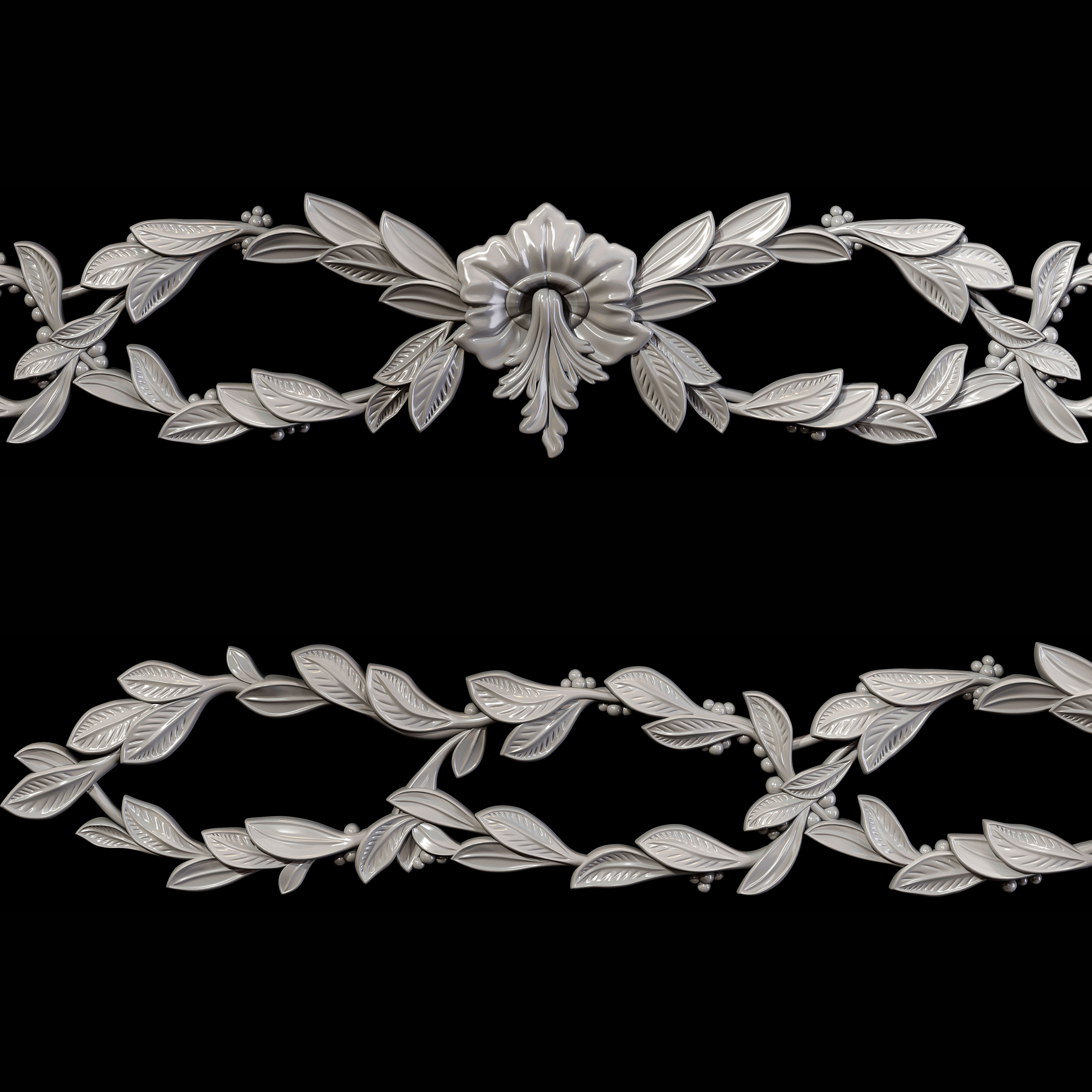 Classic carved 015 3D model_5