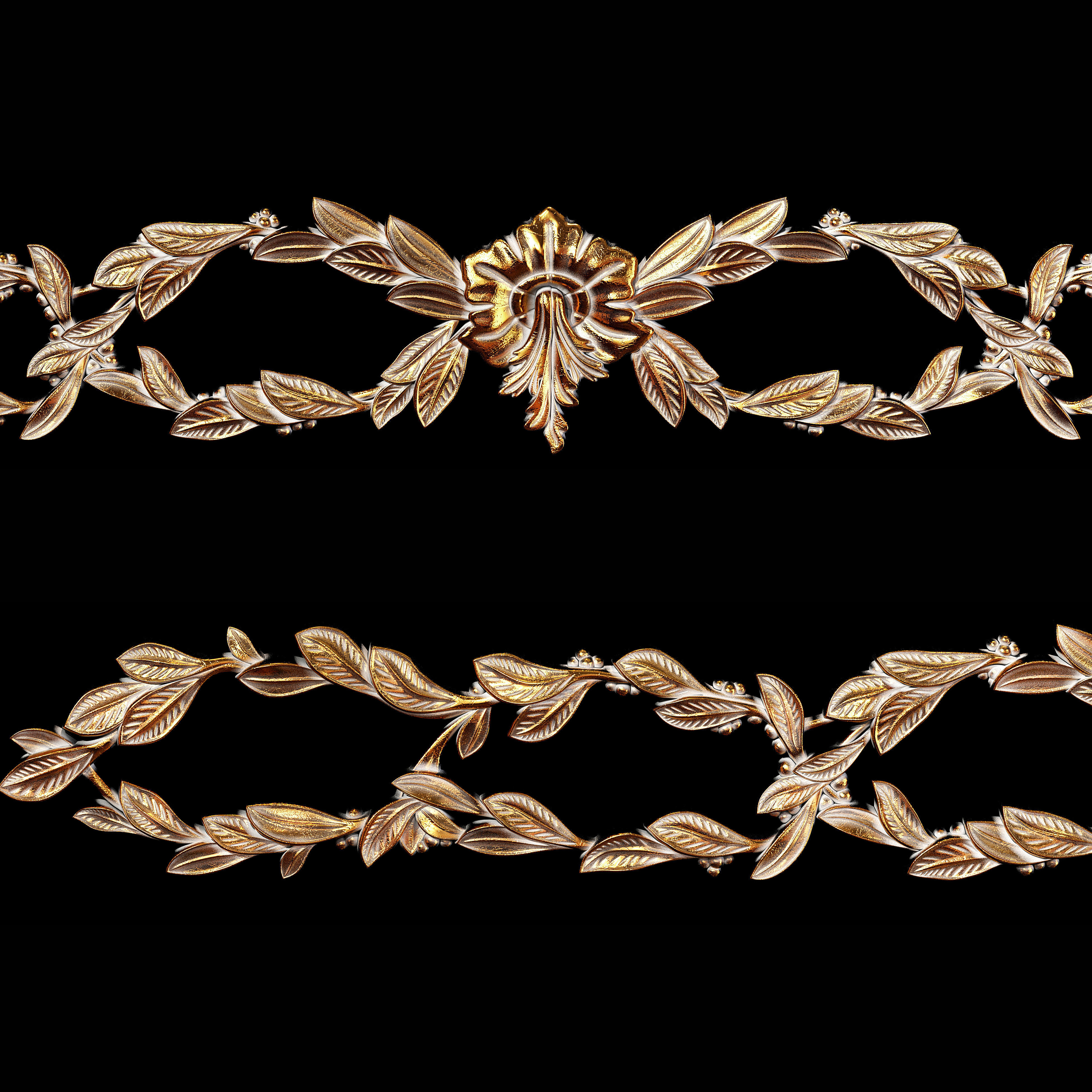 Classic carved 015 3D model_1