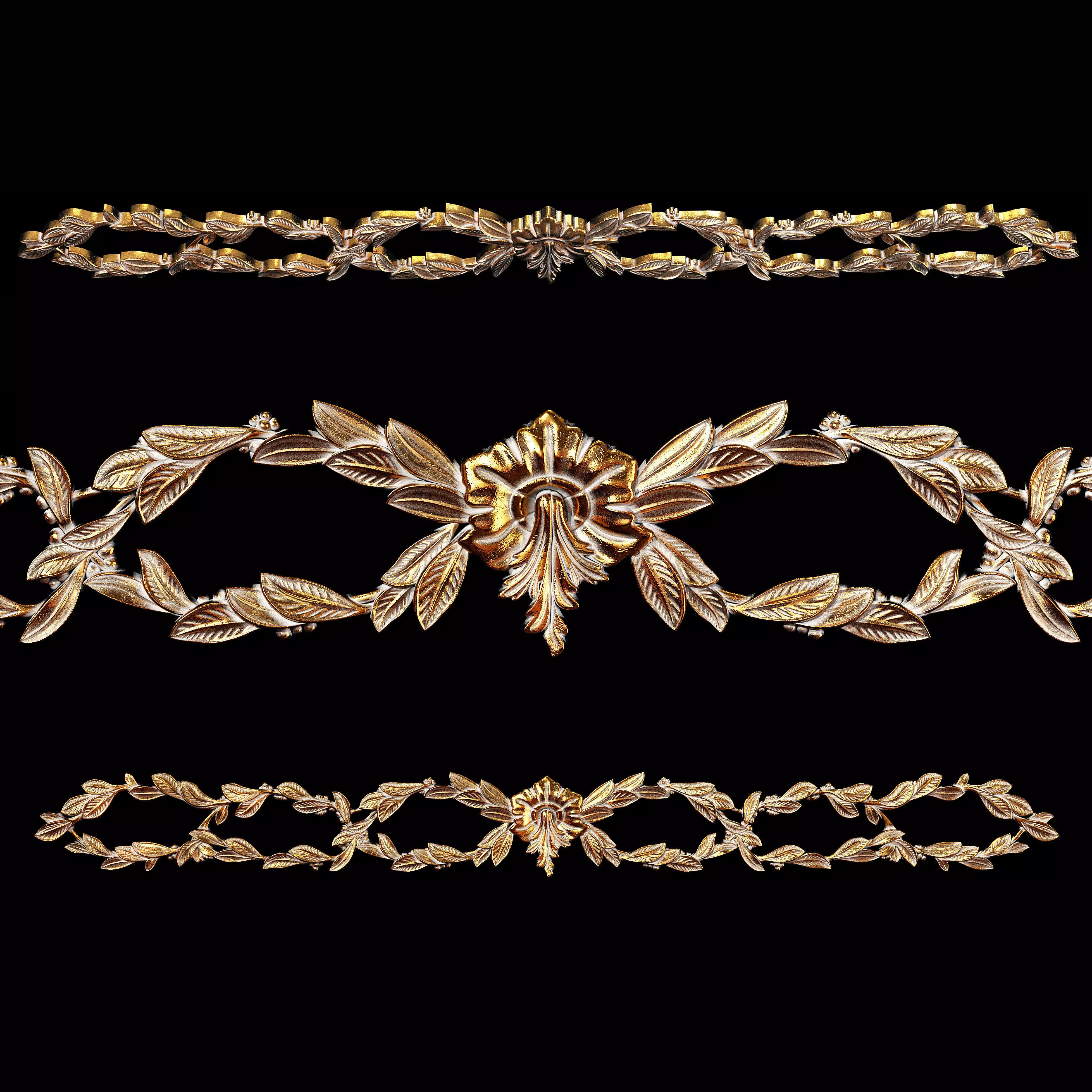 Classic carved 015 3D model_0