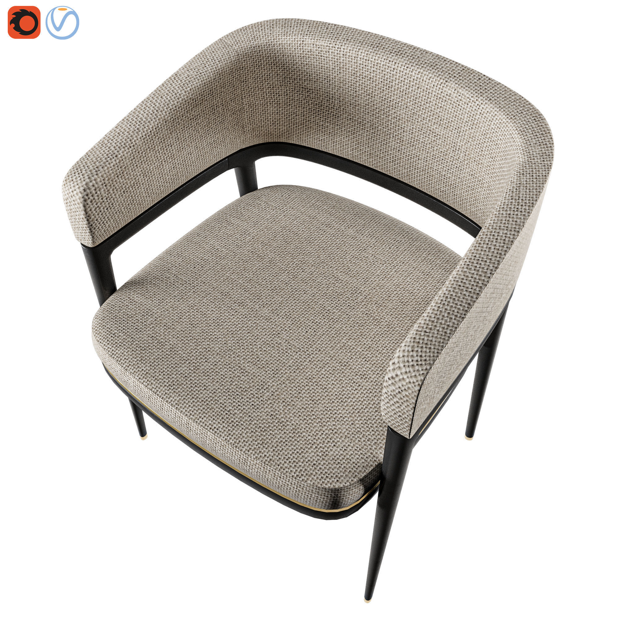 MARK - Dining Chair 3D model_4