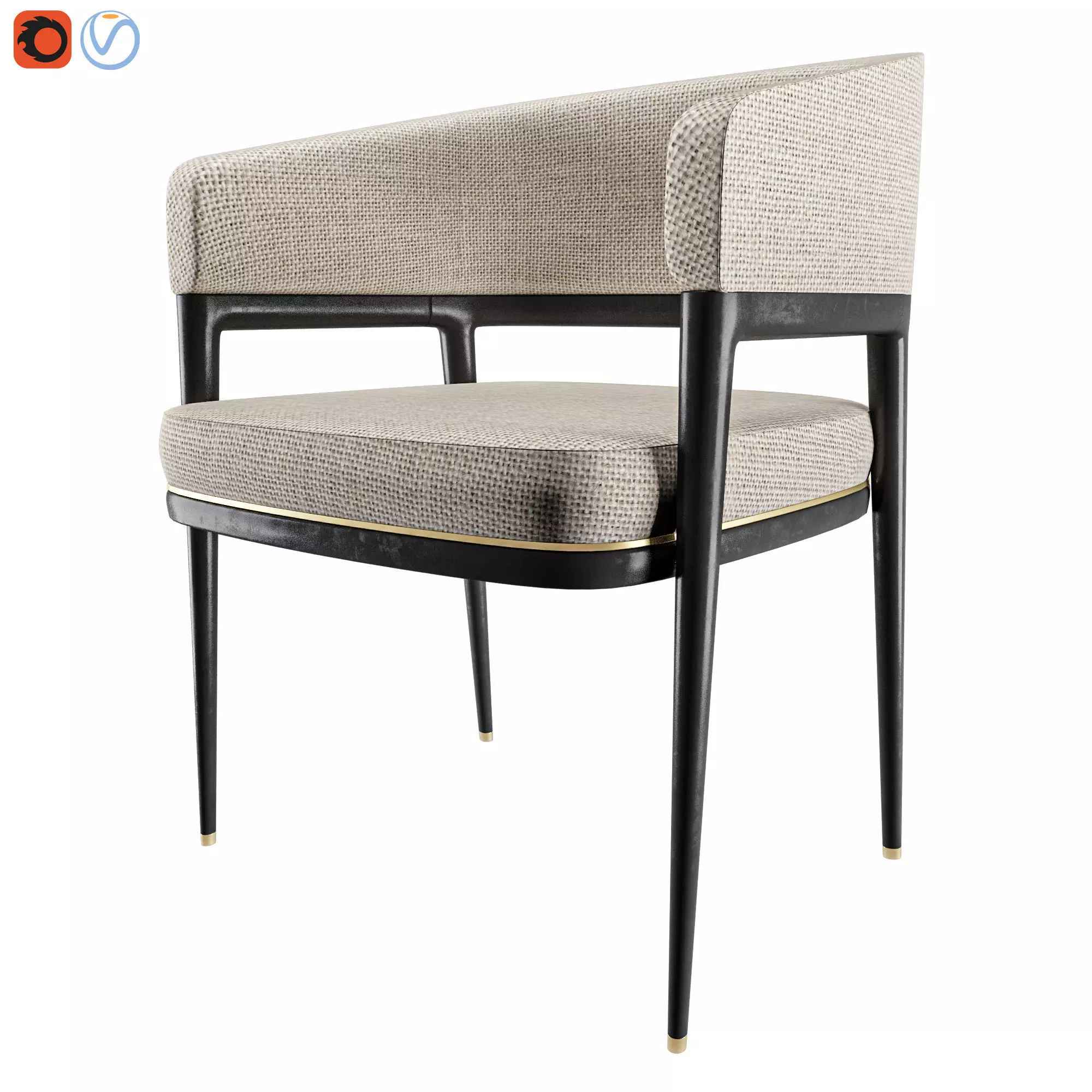 MARK - Dining Chair 3D model_0