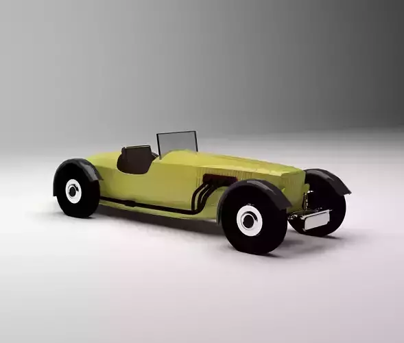 Ferrari Long hood vintage  3D model