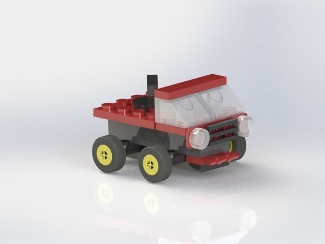 LEGO Car Low-poly 3D model_2
