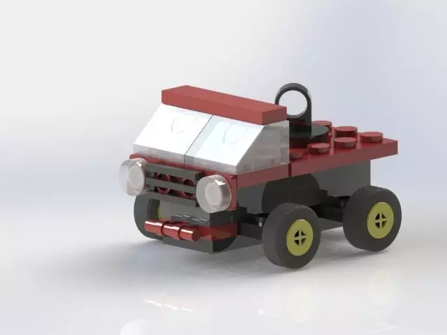 LEGO Car Low-poly 3D model_0