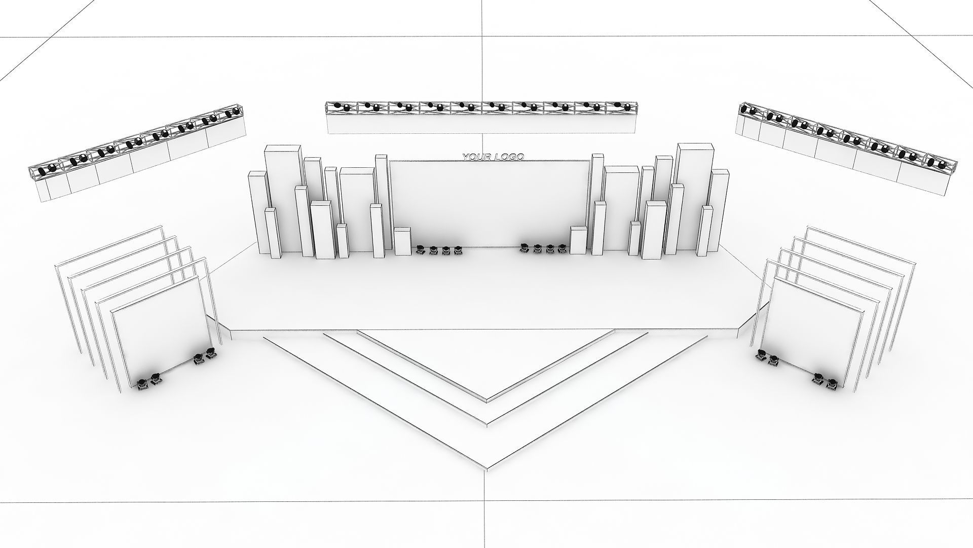 Event stage design 3D model_6