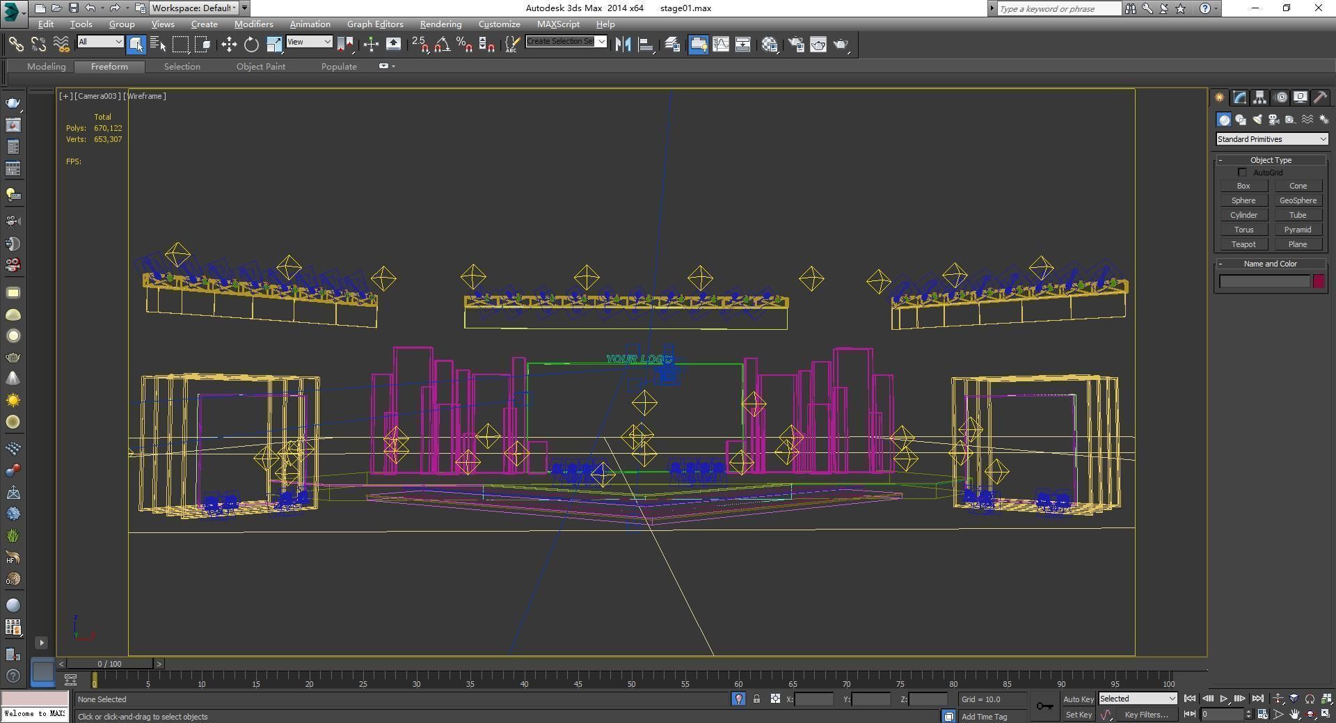 Event stage design 3D model_7