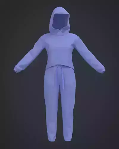 3D model digital hoodie and pant