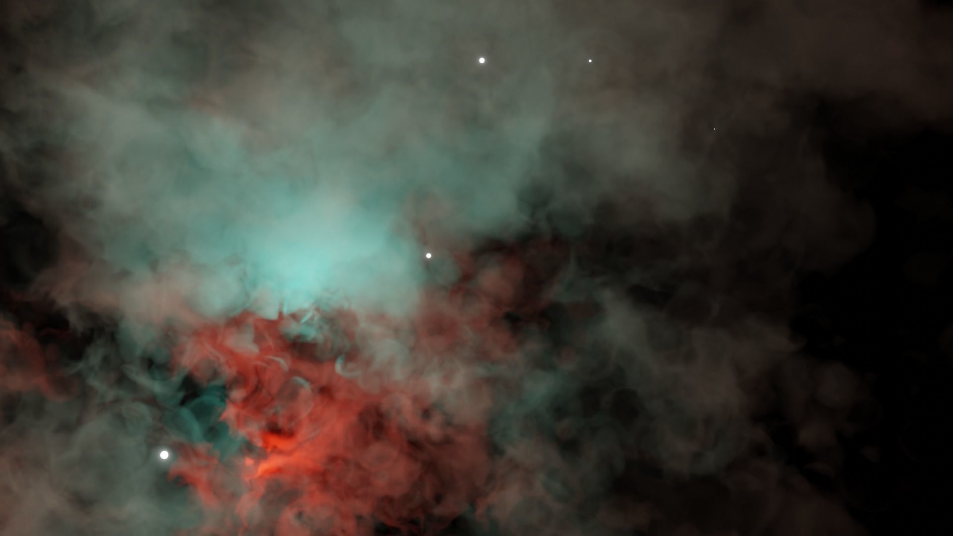3D NEBULA procedural scene 3D model_2