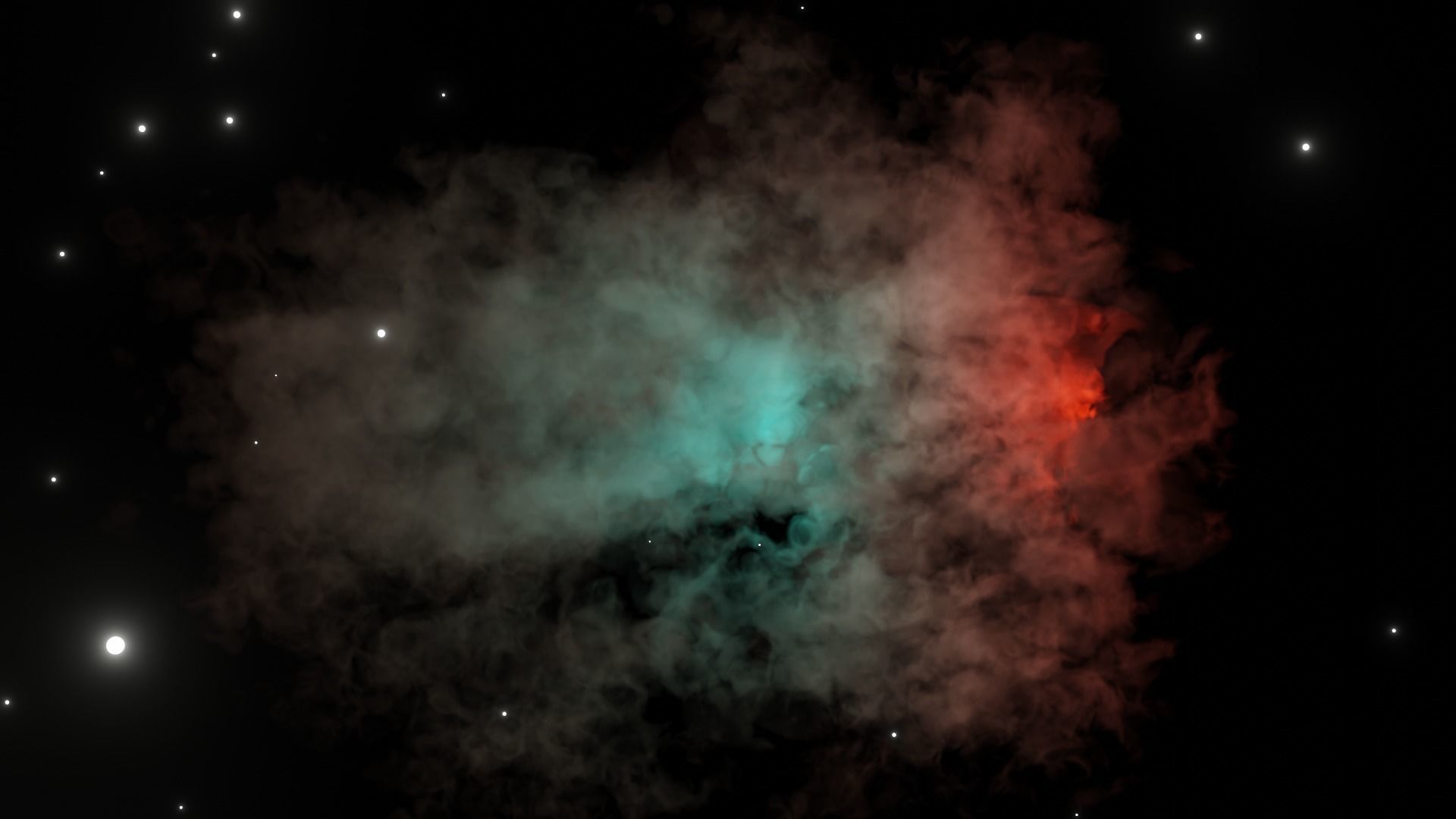 3D NEBULA procedural scene 3D model_6