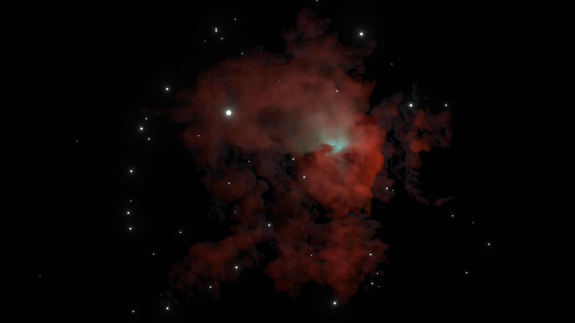 3D NEBULA procedural scene 3D model_7