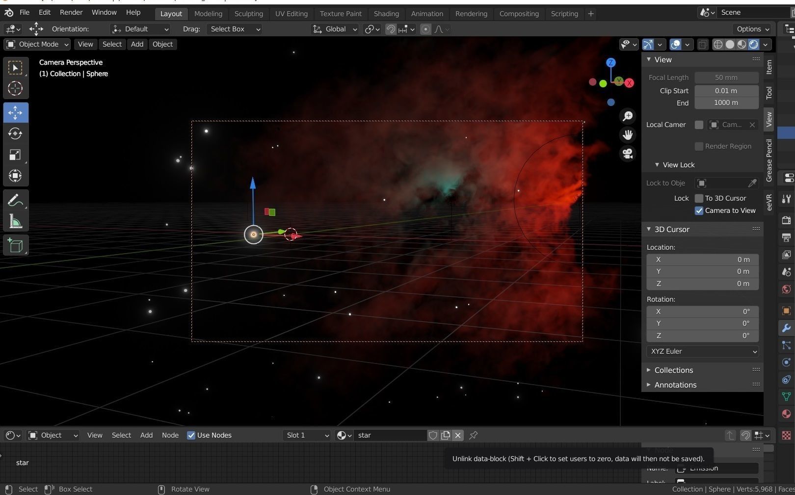 3D NEBULA procedural scene 3D model_3