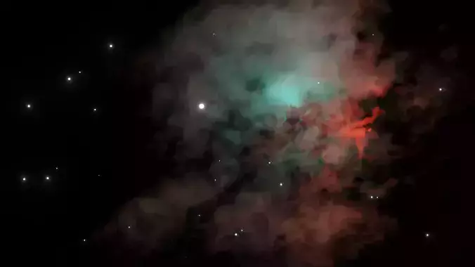 3D NEBULA procedural scene 3D model