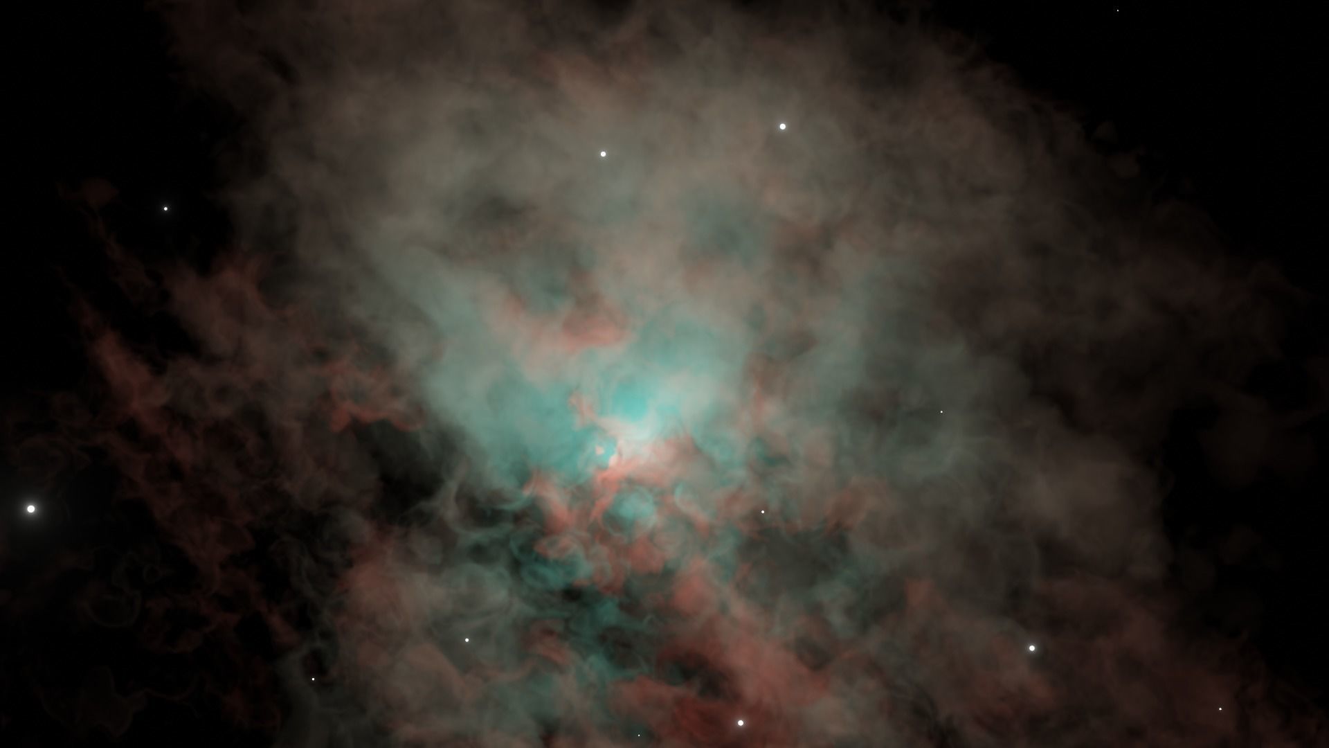 3D NEBULA procedural scene 3D model_1