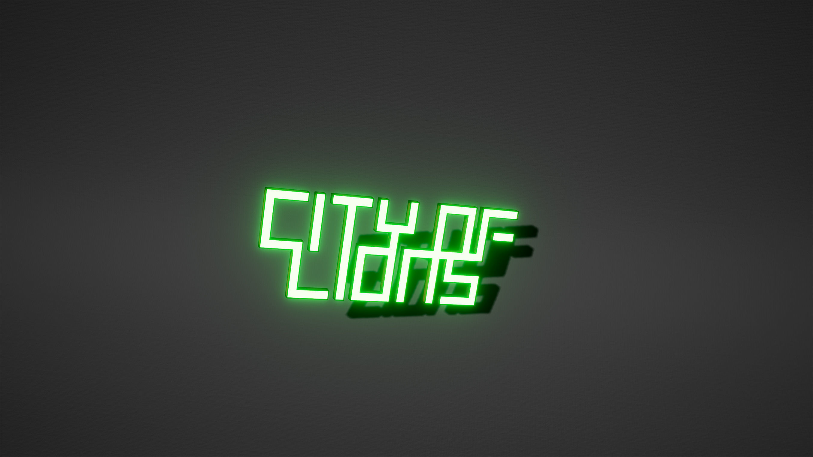 City Of Lions Billboard Cyberpunk Game Ready Low-poly 3D model_1