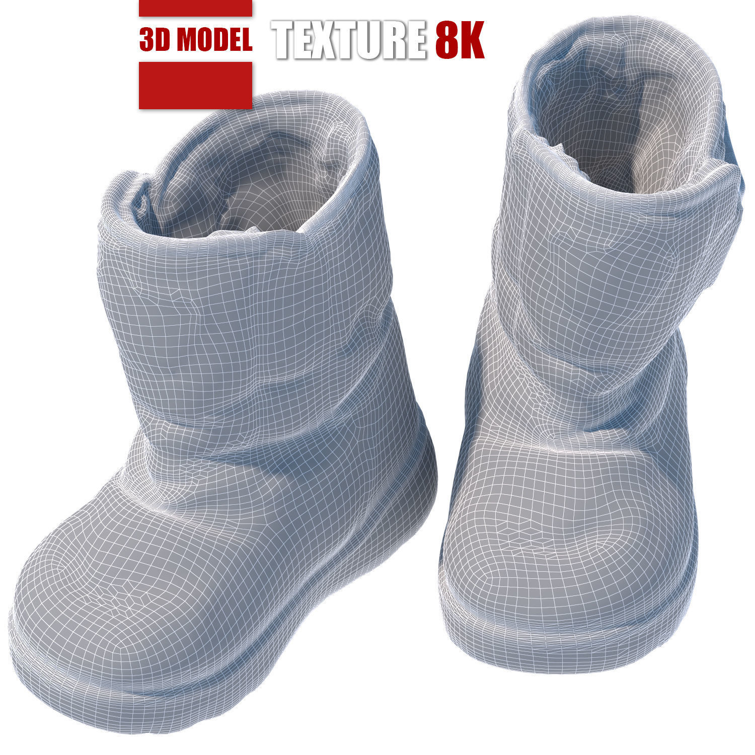 Children shoes 182 Low-poly 3D model_2