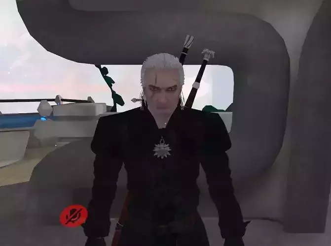 witcher3 character - geralt Low-poly 3D model