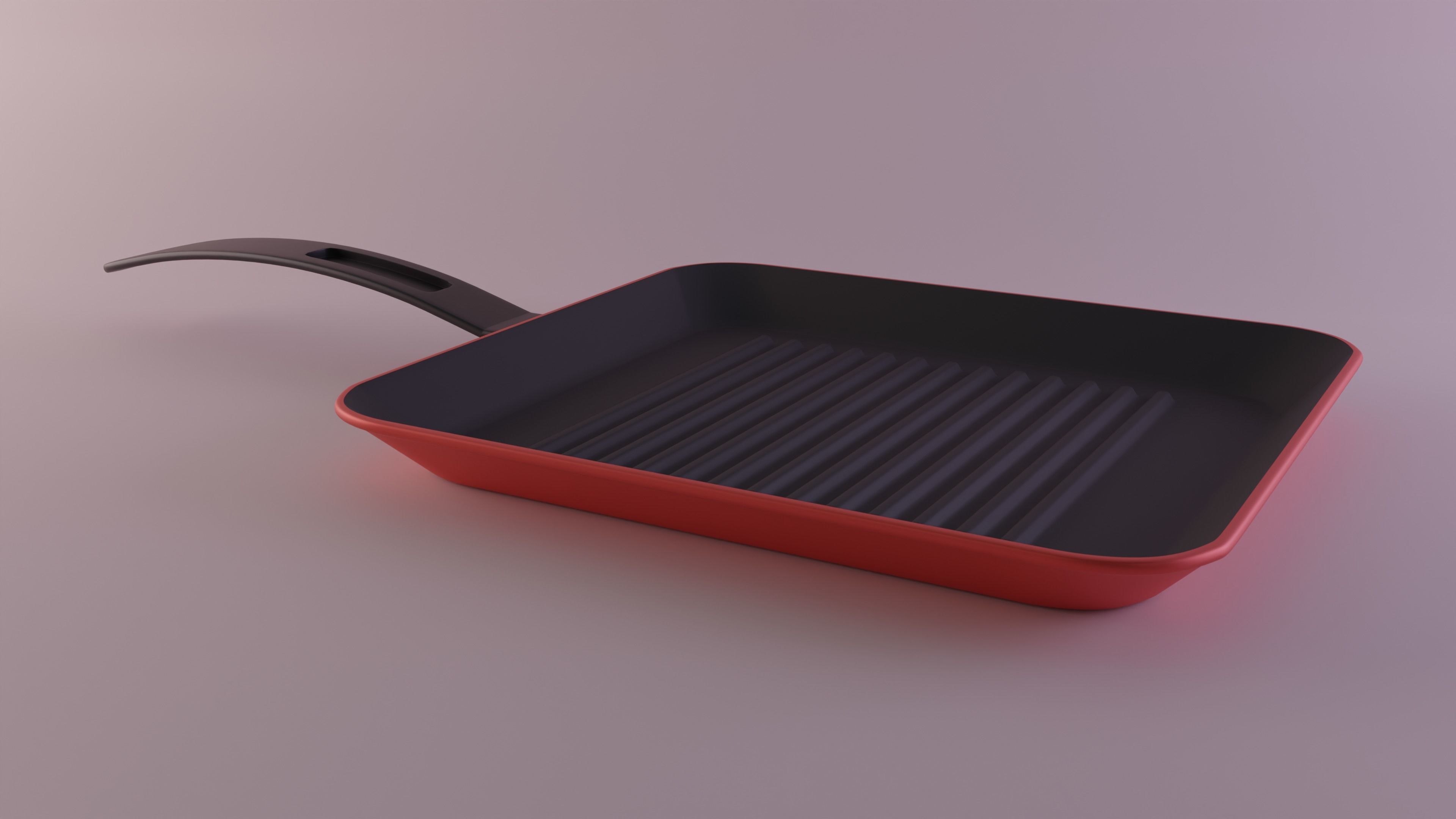 Grill Pan 3D model_1