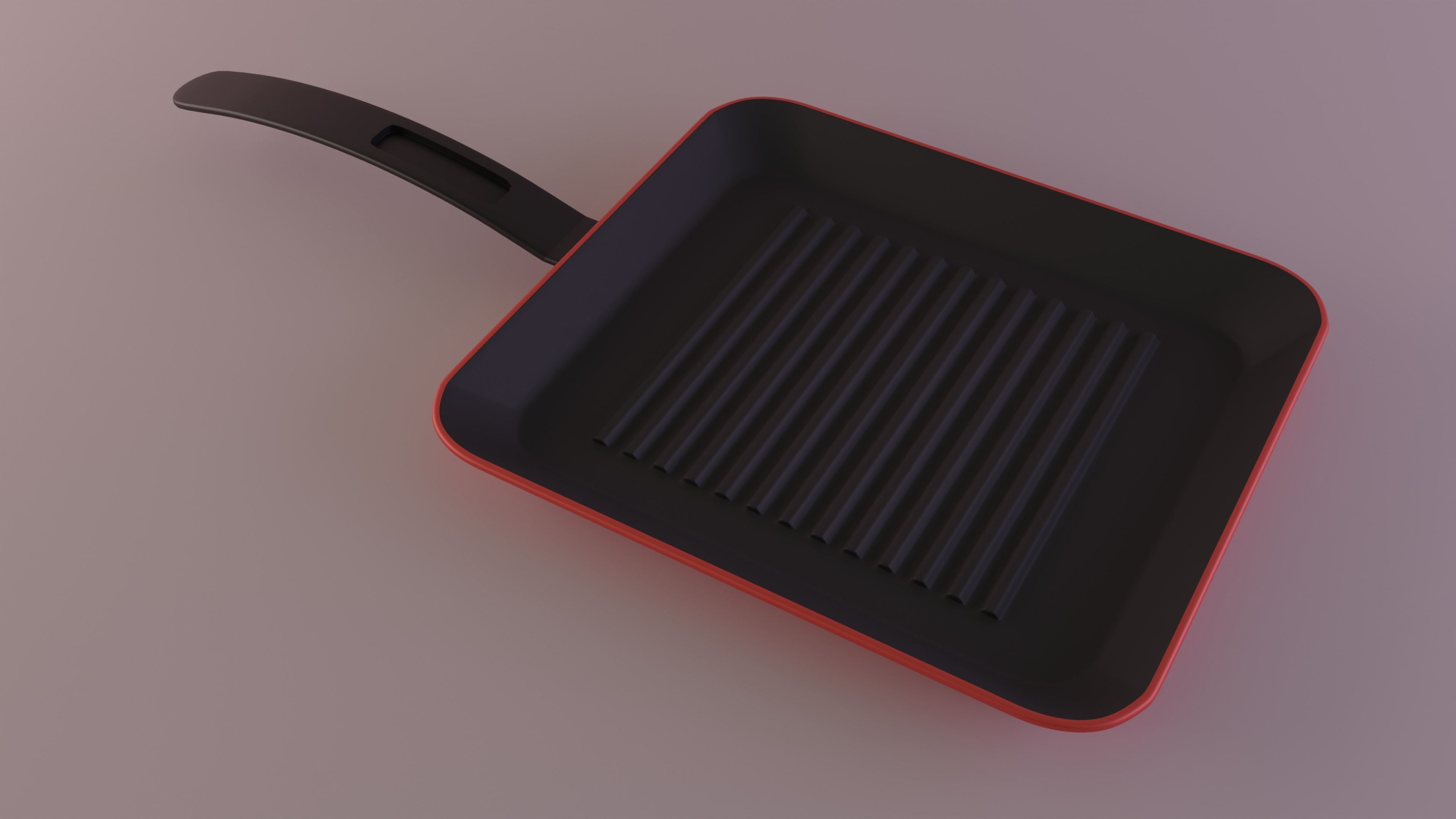 Grill Pan 3D model_2