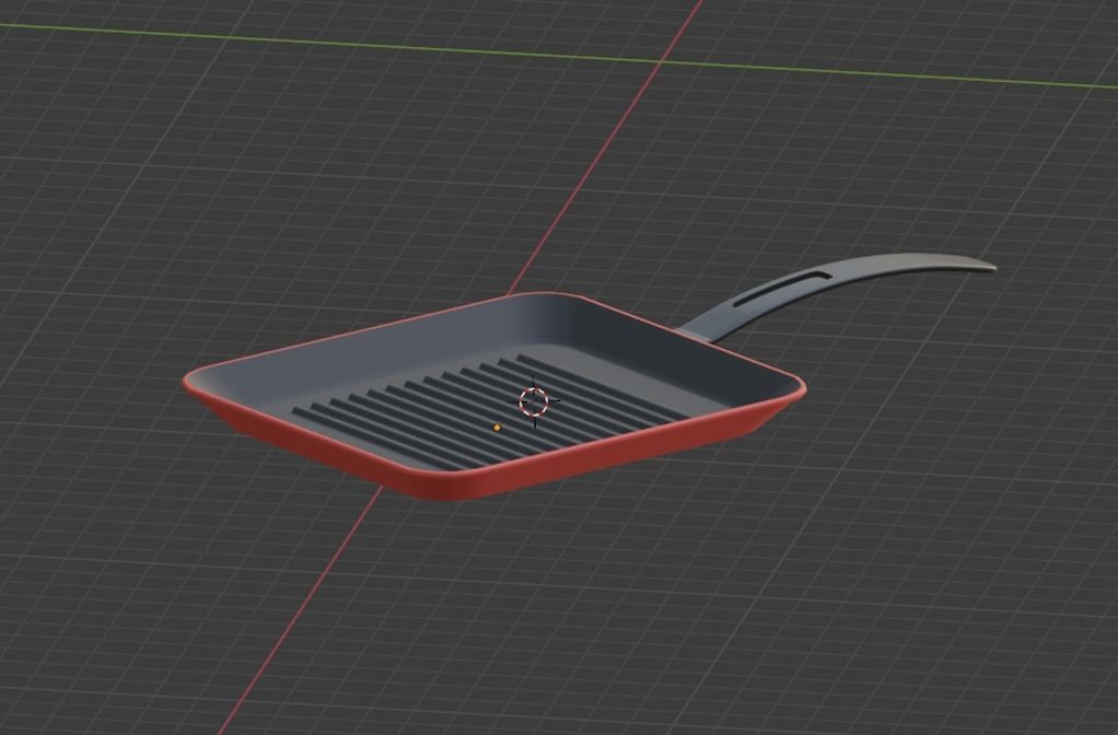 Grill Pan 3D model_6