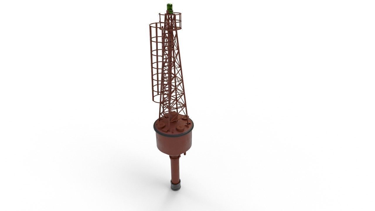 navigation buoy Low-poly 3D model_6