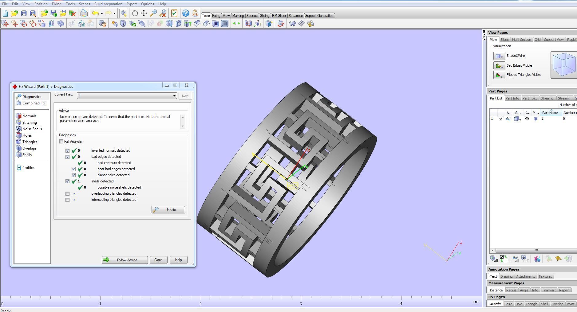 Ring 3D print model sterling silver with geometric pattern 3D print model_8