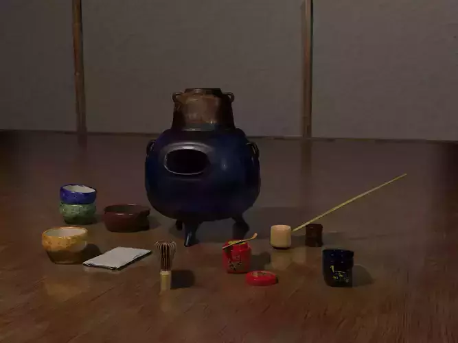 Set for Japanese tea ceremony 