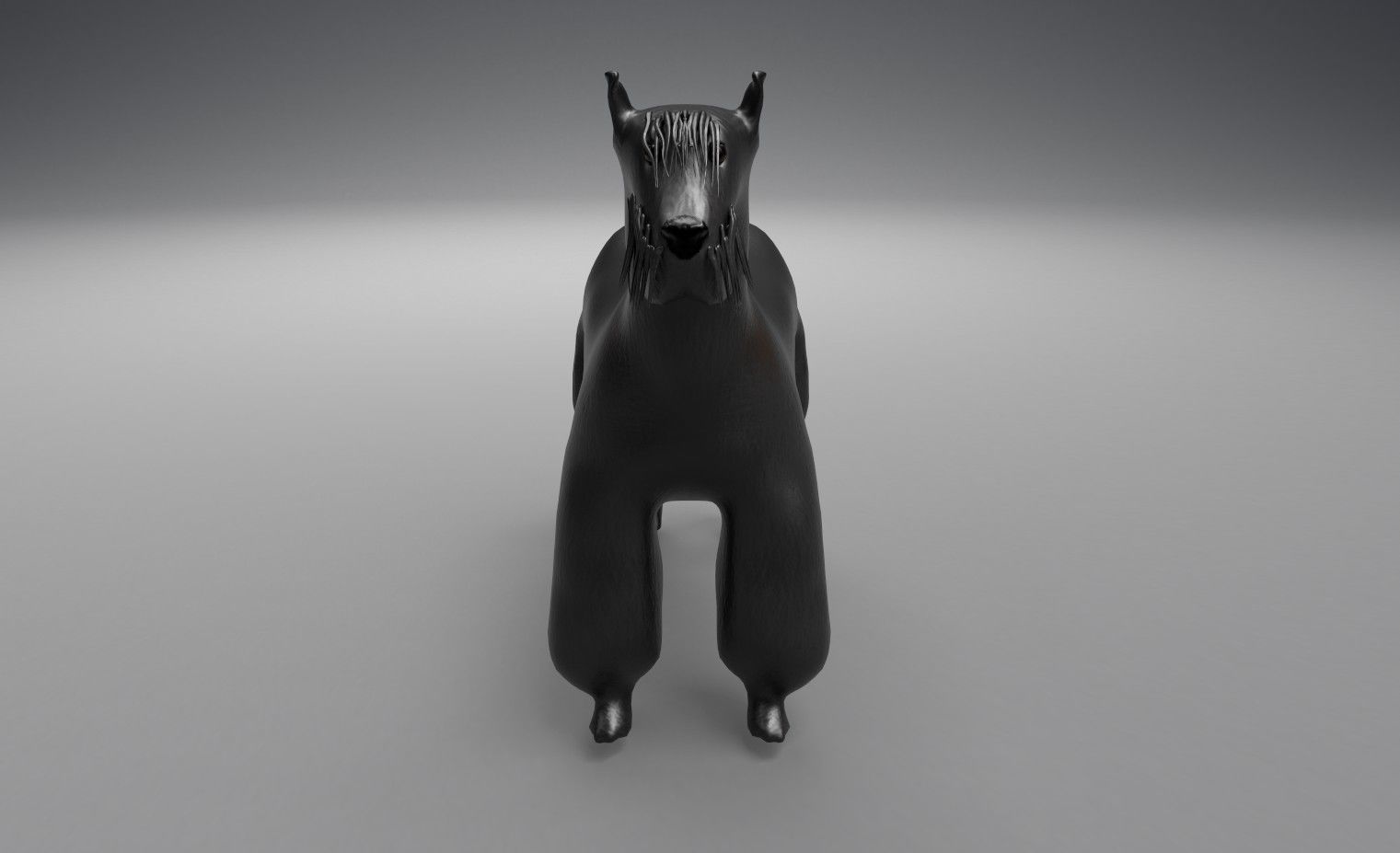 the riesenschnauzer dog 3D model_2