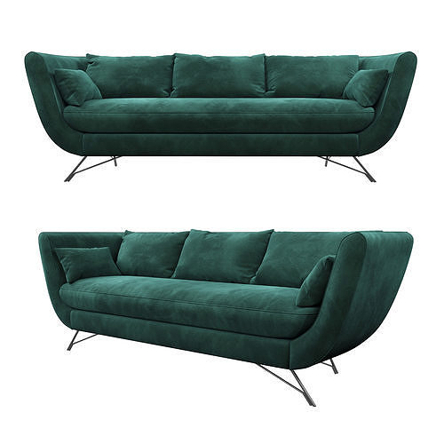 Noor 3 Seater Rode Design 3D model
