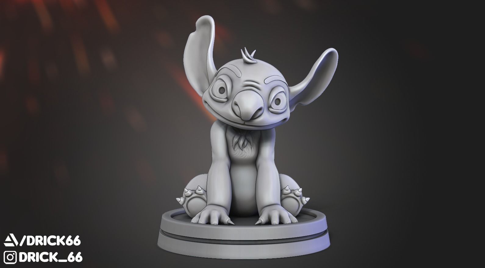 Stitch lilo and figurine 3D print model_1