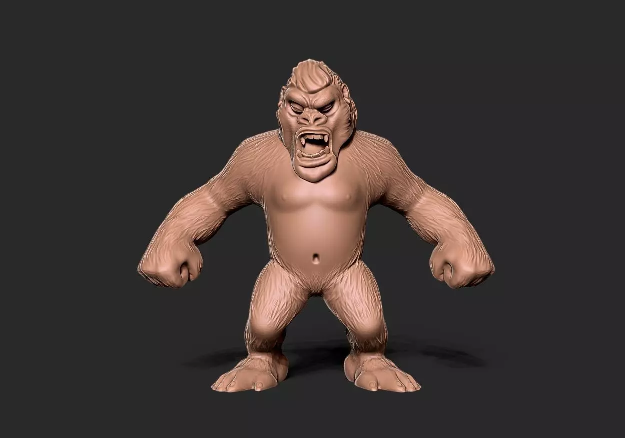 KONG vs GODZILLA2021 fan art 3D print model_0