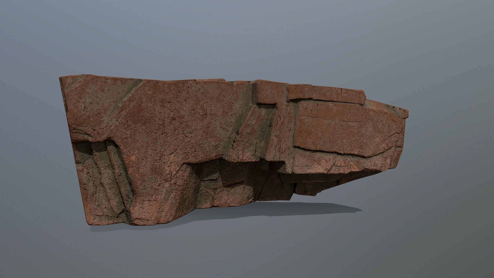 desert rocks  Low-poly 3D model_12