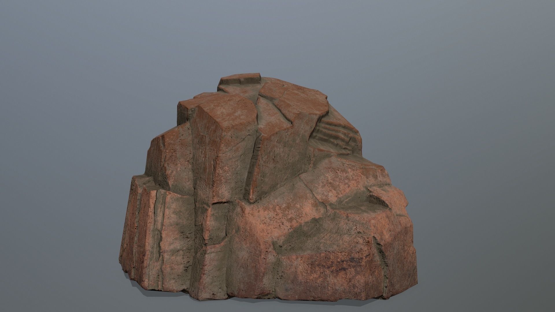 desert rocks  Low-poly 3D model_8