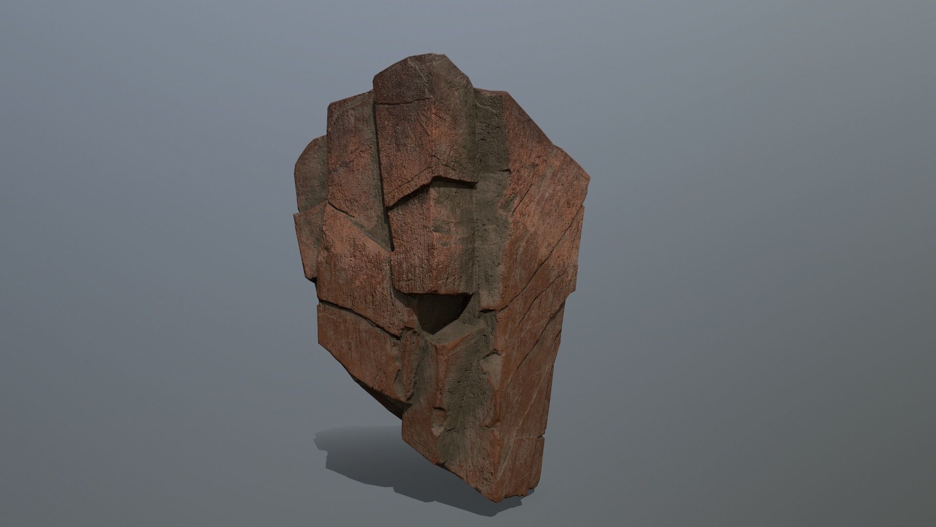 desert rocks  Low-poly 3D model_11