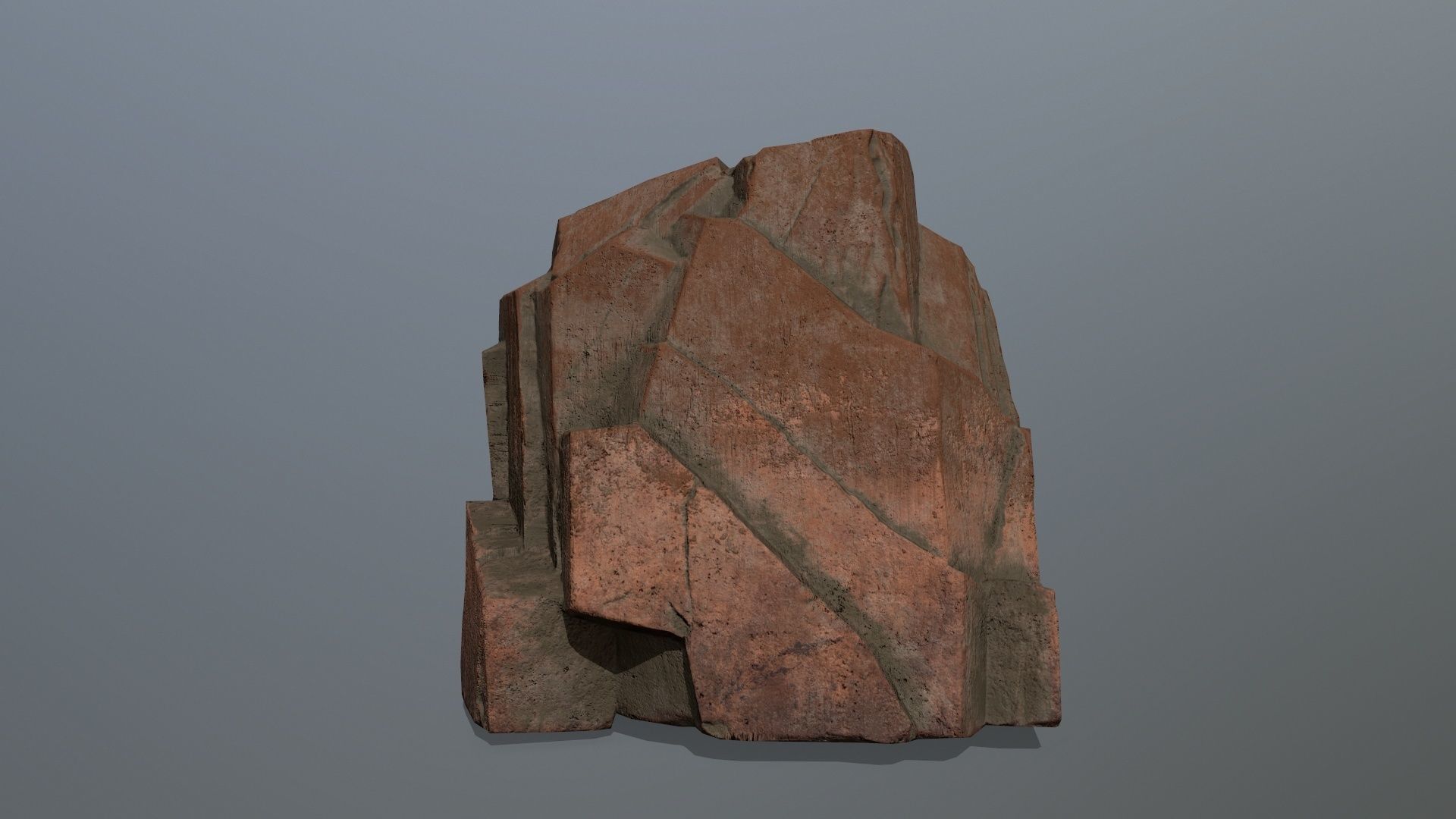 desert rocks  Low-poly 3D model_7