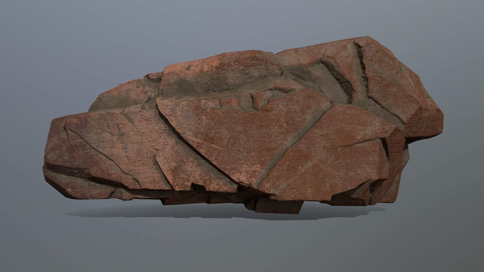 desert rocks  Low-poly 3D model_3