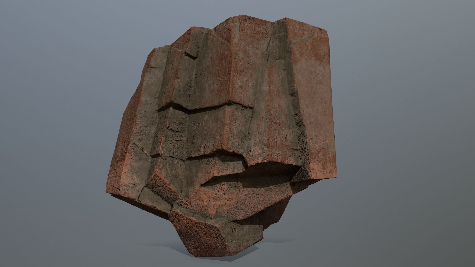 desert rocks  Low-poly 3D model_10