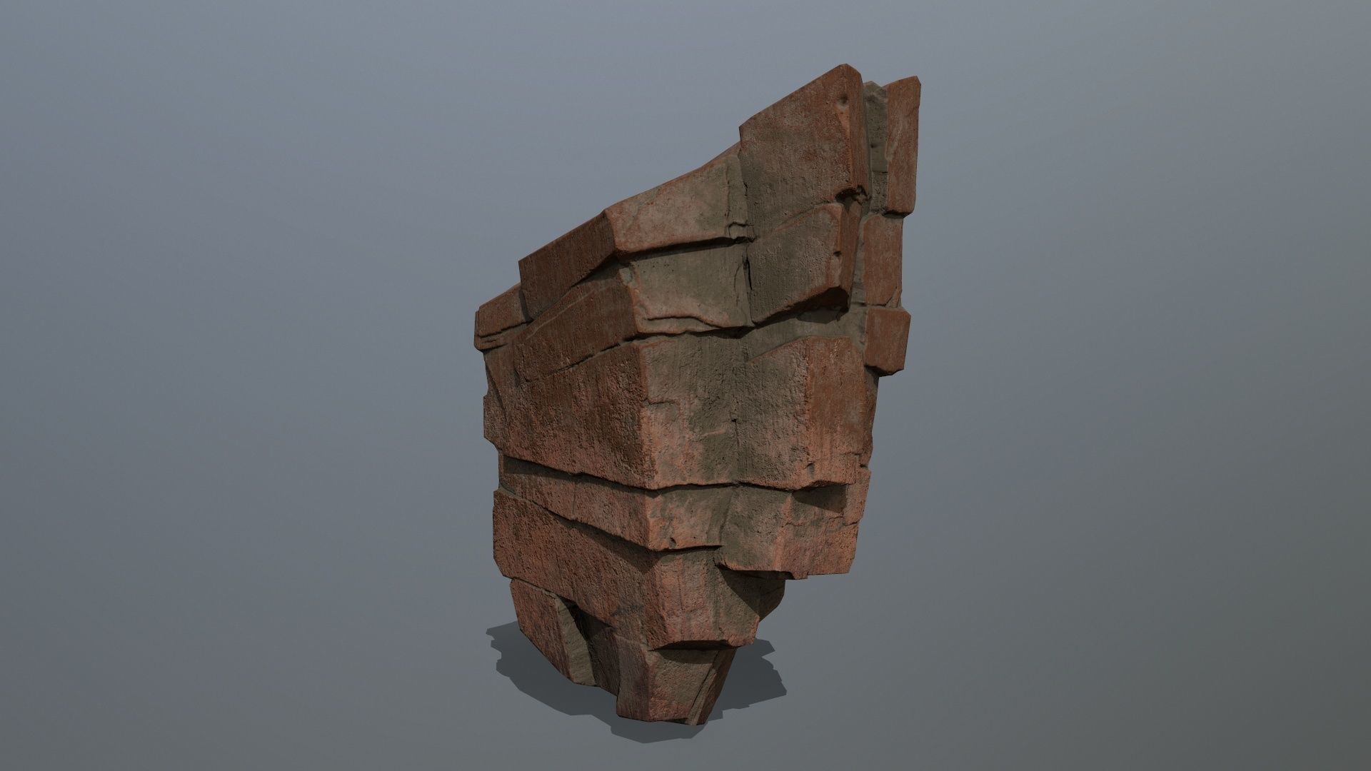 desert rocks  Low-poly 3D model_6